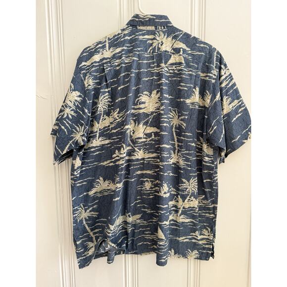 VTG NEW Go Barefoot Hawaiian Button Shirt XL Made USA Sea Kayak OCEAN Tropical - Picture 2 of 8